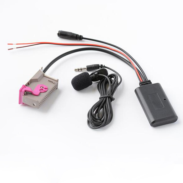 Biurlink Rnse Bluetooth Aux Adapter Zene Mp3 Aux-In Audio Kábel Mikrofon Kezek Az Audi A3 A4 A6 A8 Tt R8 Rns-E 32Pin-Hez
