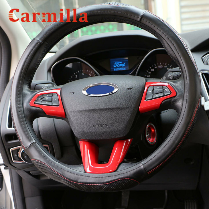 Carmilla Autó Belső Kormánykerék -Védelmi Fedél Dekoráció Díszítő Matricák A Ford Ecosport 2018 2019 2020 Kiegészítőkhöz