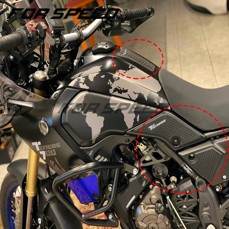 A Yamaha Tenere 700 Xtz 700 Motorkerékpár-Nem Csúszás Oldalsó Üzemanyag-Tartály-Matricákhoz Vízálló Pad Gumi Matrica 2021