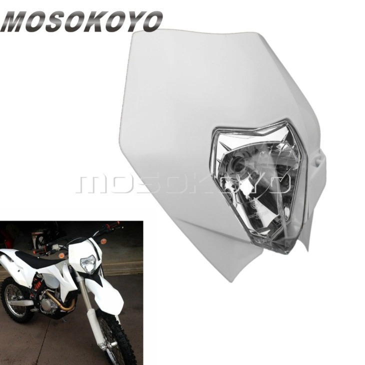 White Mx Dirt Bike 12V 35W Enduro Head Light Az Exc Xc Scf Yamaha Wr Ttr 250R 250L 450F Egyedi Fényszóró -Vásárláshoz
