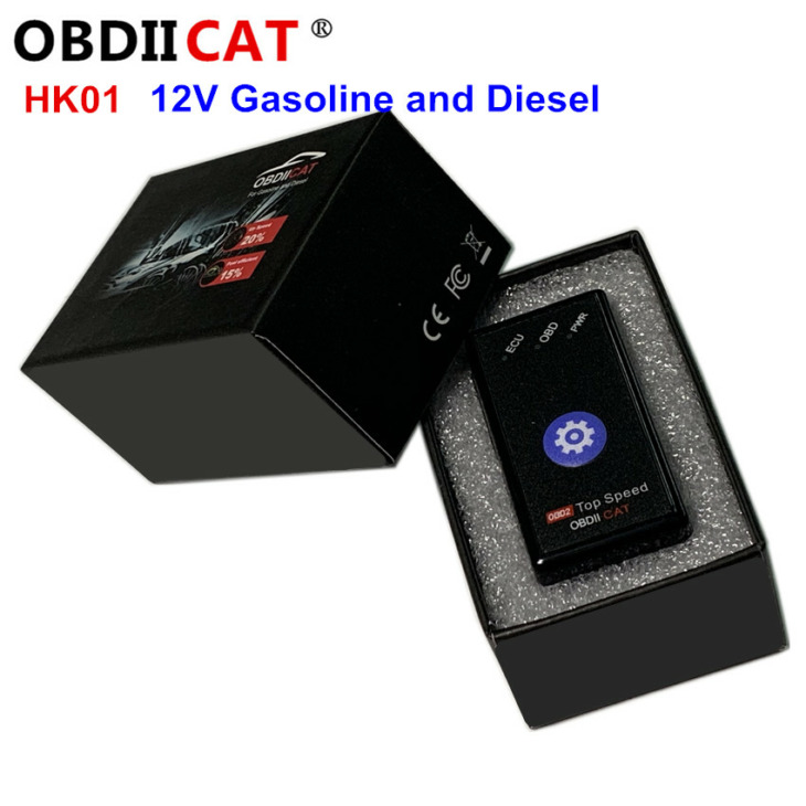 15% Üzemanyagmentés Obdiicat Hk01 Super Obd2 Chip Hangoló Doboz Visszaállítási Kapcsolóval Benzin És Dízel Autókhoz Jobb, Mint Az Eco & Nitro Obd2