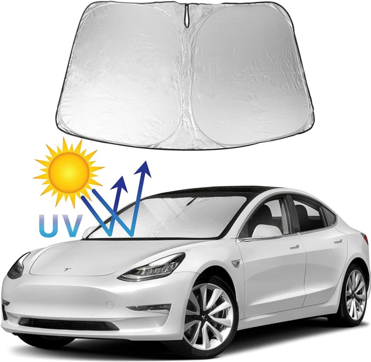 Autó Szélvédő Napernyő Burkolat Hő Izolátum A Tesla Modellhez S Y Autó Ablak Napsugár Fényvédő Parasol Coche Kiegészítők