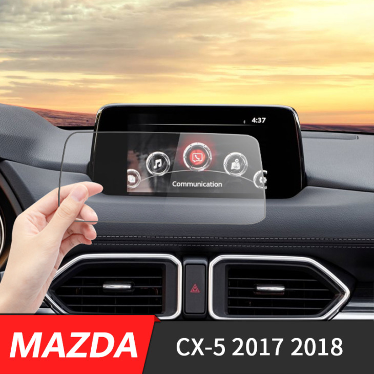 Autó Gps Navigációs Képernyő Edzett Acélvédő Film Mazda Cx-5 Cx5 Cx 5 2017 2018 2018 Az Lcd Képernyő Vezérlése Sticke