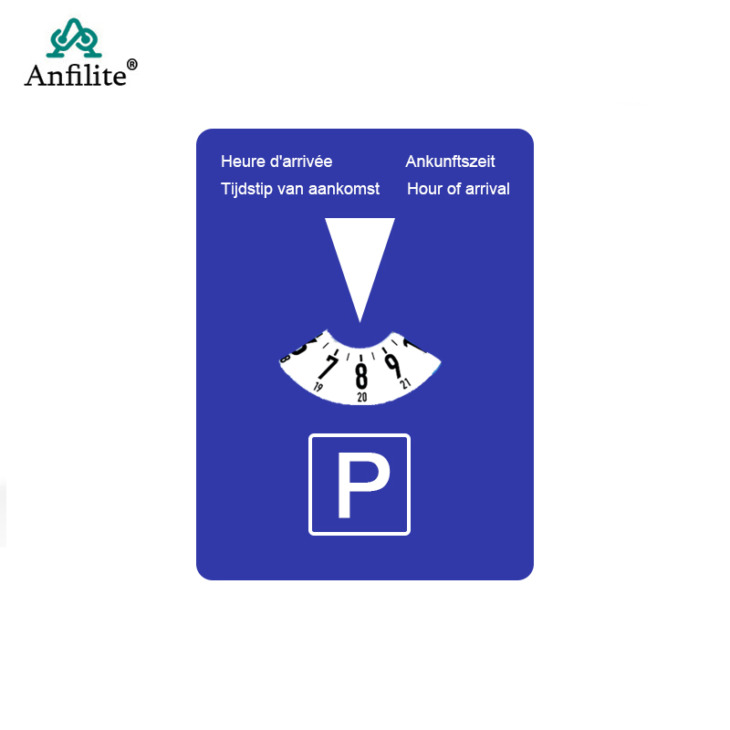 Parkolási Lemez Időzítő Érkezés Idők Kék Műanyag Kijelző Parkolási Szerszám Automatikus Kiegészítőkkel Parkoló Időzítő Óra