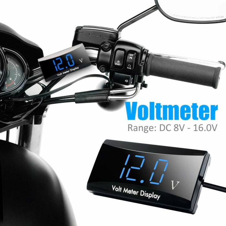 Dc 8-18V Ipx6 Vízálló Digitális Voltmérő Az Autó Motorkerékpárhoz 12V 0,56 Hüvelykes Led Kijelző Volt Monitor Voltage Meter 0-100V Tesztelő