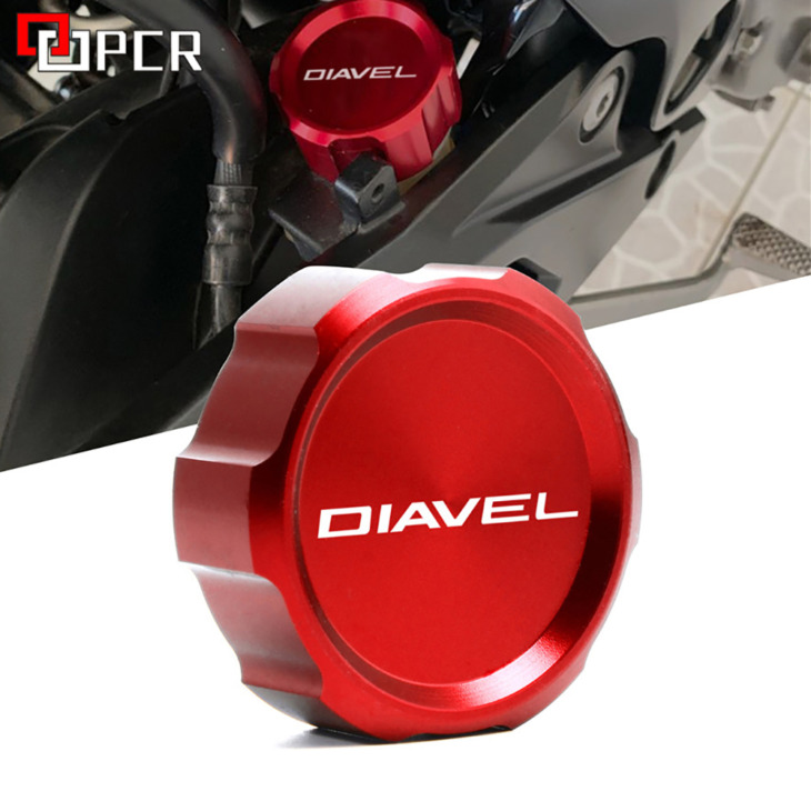 Motorkerékpár -Kiegészítők Hátsó Fékfolyadék -Tartály Fedél Kupakja A Ducati Diavel Diavel 2010 2012 2011 2014