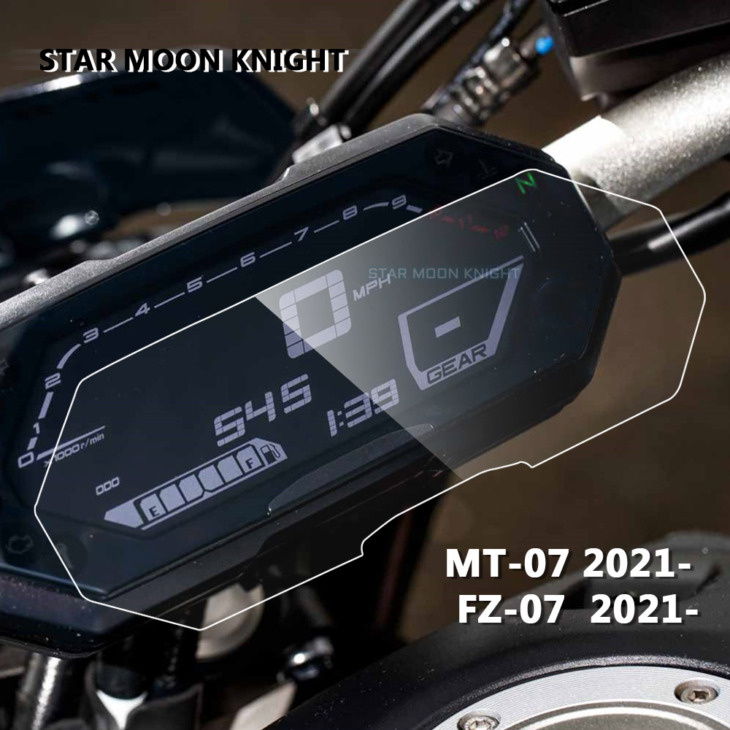 Motorkerékpár Karcos Klaszter Képernyő Műszerfal Védelmi Műszeres Filmje A Yamaha Mt-07 Mt07 Fz-07 Fz07 Mt Fz 07 2021-Hez-
