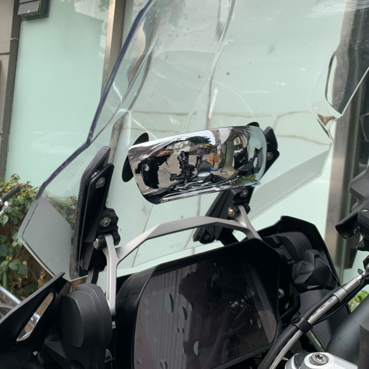 180 Fokos Kötés Foltos Motorkerékpár Visszapillantó Tükör Szélvédő Pálca Széles Látószögű Moto Tükör Univerzális Krómozott Visszapillantó Tükör