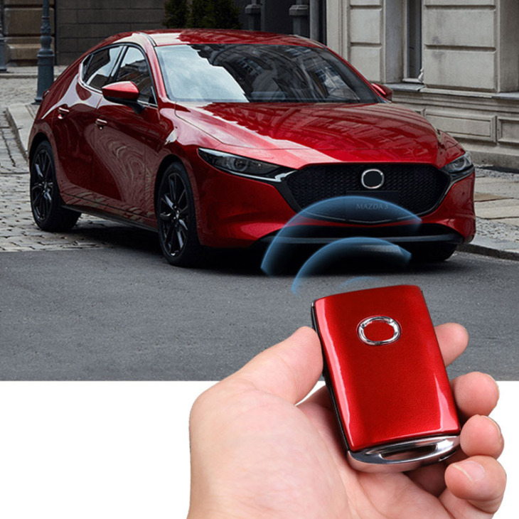 Abs Műanyag Csere Stílusú Autó Kulccsal Fedővédő Héj Mazda 3 Axela Bp Cx-30 Dm Kiegészítők 2020 2021