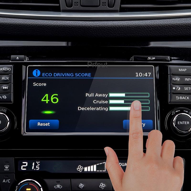 Autó Navigációs Edzett Üvegképernyővédő A Nissan Qashqai J11 X-Trail T32 2015-2018 Belső Kiegészítők Gps-Képernyőfilmhez