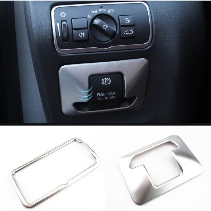 Autó Kiegészítők Abs Chrome Electronic Handbake Panel Panel Burkolatához Megfelelő A Volvo Xc60 V60 Xc70 S60 S80 2010 - 2014