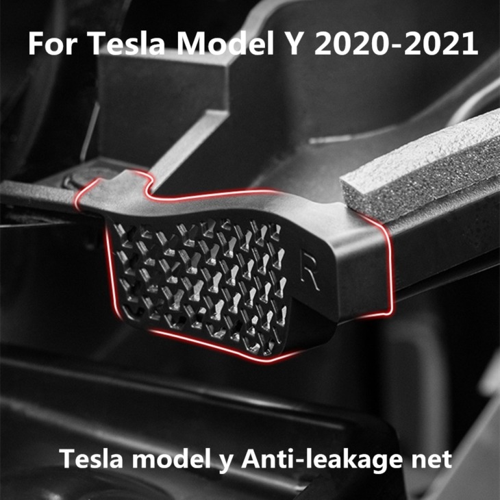 Törmelék Szűrő A Tesla Modellhez Y Szivárgásgátló Nettó Tartalék Tok Vízvezető Az Első Csomagtartó Fedőlapjainak Módosítási Alkatrészei