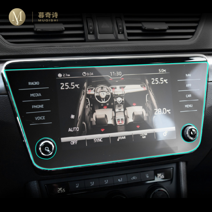 A Skoda Superb 2018-2020 Car Gps Navigációs Védőfilm Lcd Képernyő Tpu Film-Screnector 8 Hüvelyk