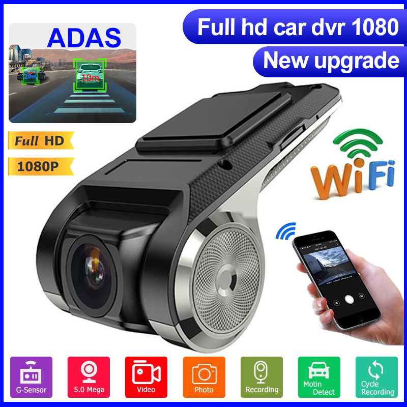 Teljes Hd Dash Cam Dvr Dash 1080P Camera Car Dvr Adas Dashcam Wifi És Android Car Reborder Dash Cam Night Version Auto Recorder