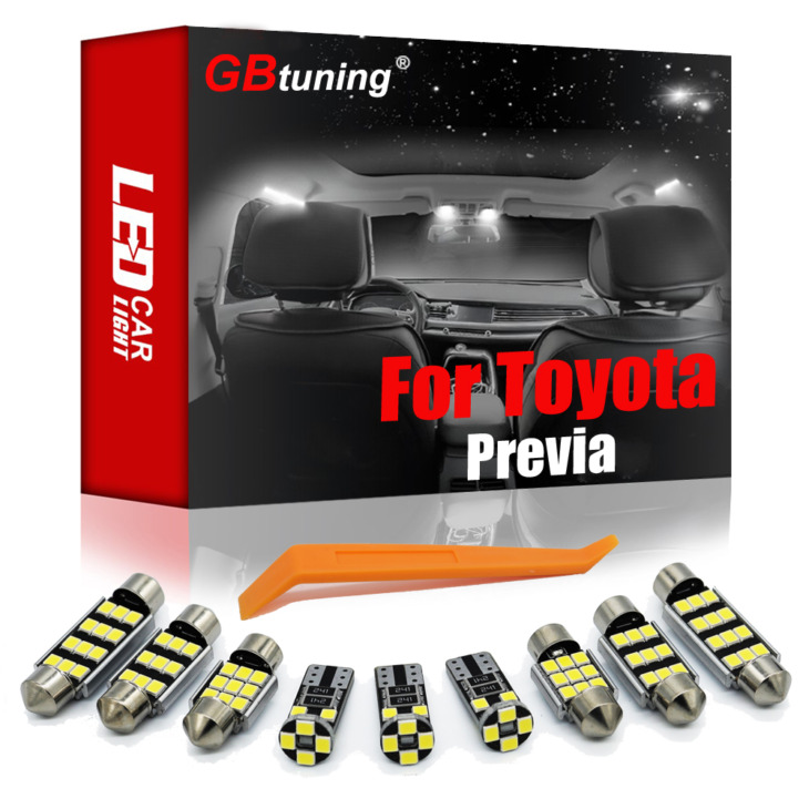 Gbtuning Canbus Led A Toyota Previa Becsléshez Acr30 Acr30 Car Beltéri Auto Izzó Lámpa Kiegészítők Belső Olvasószoba Fénykészlet