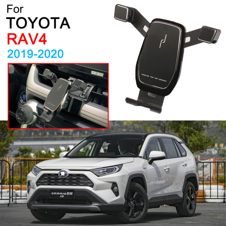Gravitációs Autó Telefon Tartó Dedikált Légszellőző -Tartó Klip Mobiltelefon -Tartó A Toyota Rav4 Kiegészítőkhöz 2019 2020