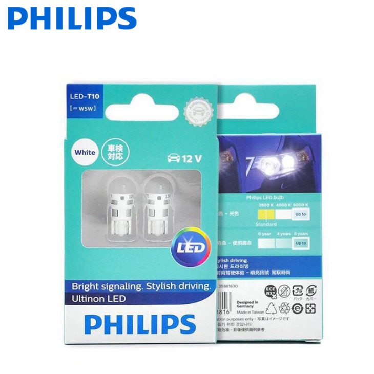 Philips T10 Led 12 V W5W 6000K 11961Ulwx2 Vizsgályos Jelentések Ellyis Vezetés Ultinon Led Fehér Látumi Lány Lány Lány