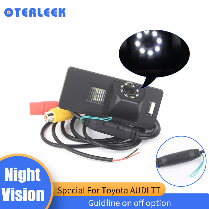 Különleges Éjszakai Látás Biztonsági Másolatú Kamera Az Audi Tt A4L Tt A5 Q5 -Hez 8 Led -Es Lámpával