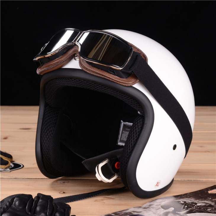 Voss Legújabb Retro Univerzális Összecsukható Bőr Védőszemüveg Vintage Motorcycle Goggles Jet Pilot Napszemüveg