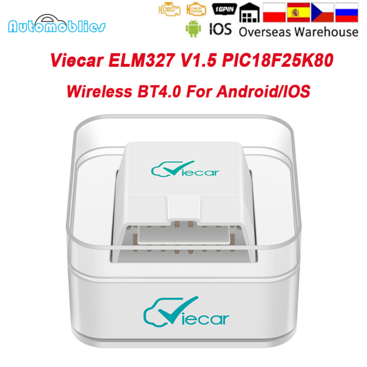 Veecar Elm327 V1.5 Obd2 Car Diagnostic Tool Pic18F25K80 Bluetooth-Kompatibilis 4.0 Elm 327 V2.2 Obd 2 Auto Scanner Ios Android