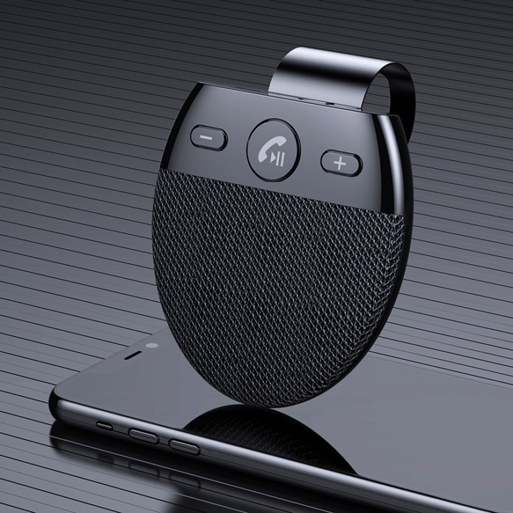 Vezeték Nélküli Autó Hangszórók Kézzel Fromult Autó Készlet Kihangosító Bluetooth Multipoint Hangszóró Napfényes Kék Fogak Kiegészítők