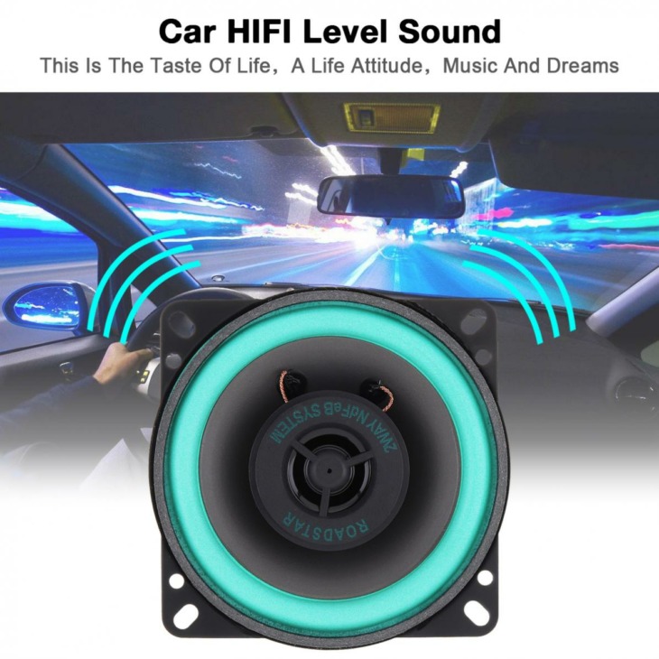 1Db Univerzális 4 Hüvelykes 100W -Os Autós Hifi Koaxiális Hangszóró Jármű Ajtó Automatikus Audio Zene Sztereó Teljes Tartományi Frekvenciaverzők