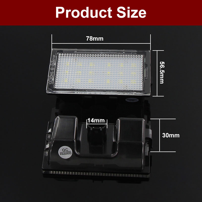 2Dbs Led 12 V Os Autó Rendszámtábla Fény A Land Rover Discovery 3 4