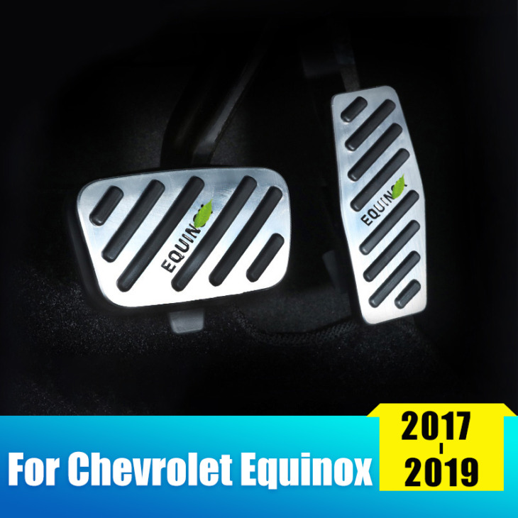 Alumínium Ötvözet Autó Láb Üzemanyag -Gyorsító Pedál Fékpedál Burkolatát A Chevrolet Equinox 2017 2018 2019 2020 Kiegészítőkhöz