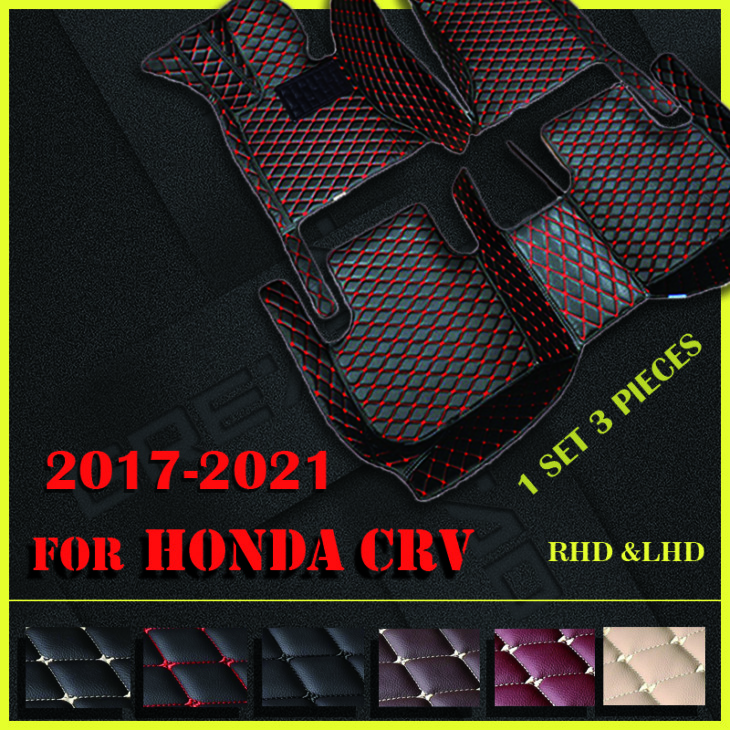 Autós Padlószőnyegek A Honda Crv 2017 2018 2019 2020 2021 Egyedi Auto Lábú Párnák Számára
