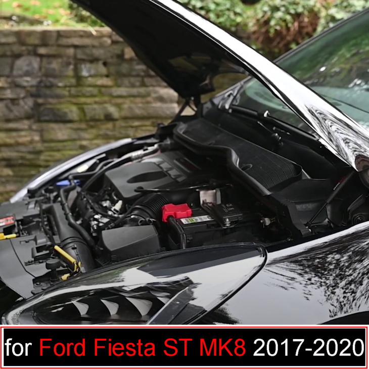 Csappengés A Ford Fiesta St Mk8 2017-2020 Auto Front Bonnet Hood Modify Gas Struts Lift Támogató Tartozékok Abszorbens