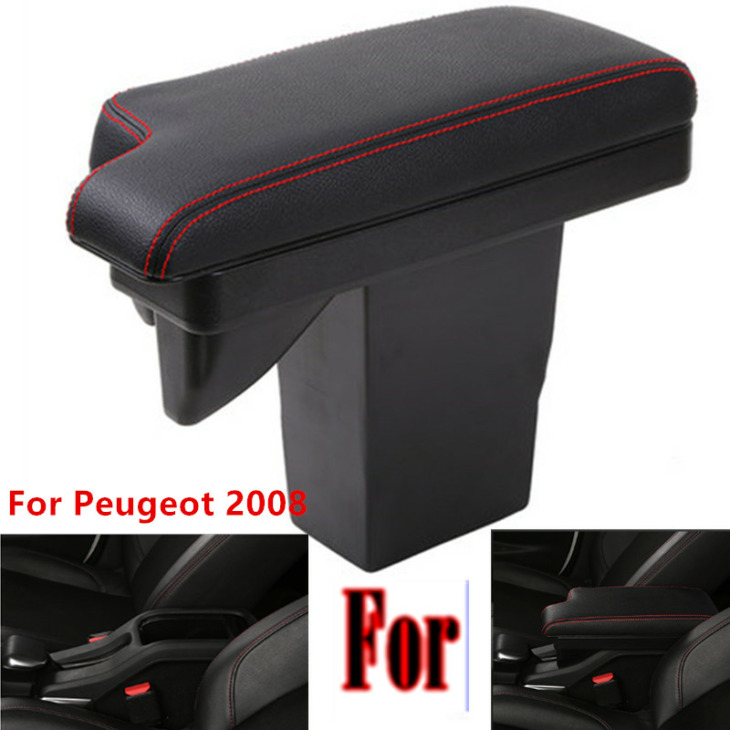 A Peugeot 2008-As Kartámaszos Dobozhoz Retrofit Parts Car Special Cardrest Center Tárolódoboz Autó Kiegészítők Belső Különleges 2012-2019