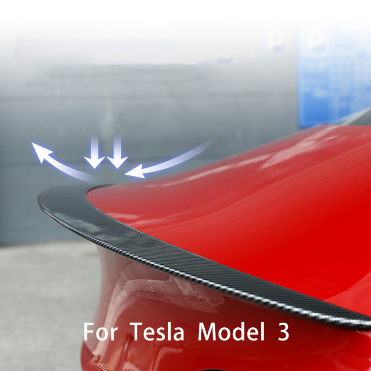 A Tesla Modell 3 2021 Autó Spoiler Abs Szénszálas Autó Stílusú Szárny Diy Autó Kiegészítők Hátsó Csomagtartó Spoiler A Tesla Dropship Számára