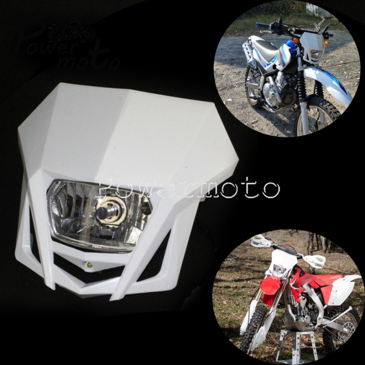 Mx Enduro Fényszóró Terepjáró Piszokkerékpár-Fényszóró Elülső Futó Világító Maszk Honda Yamaha Crf Xr Wr Te 250 450