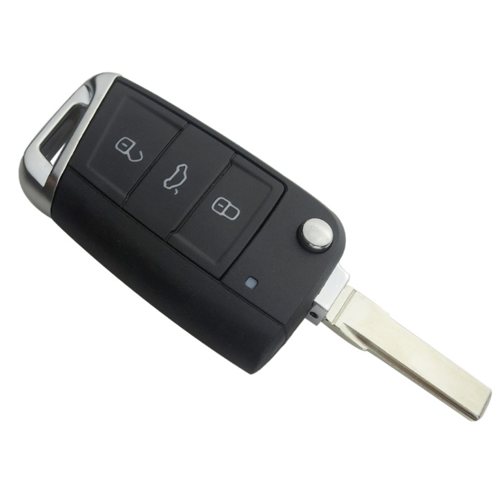 Okeytech Remote Switchblade Flip Car Key Héj A Volkswagen Vw Golf 7 4 5 Gti Mk7 Skoda Octavia A7 Ülésen Összecsukható Auto Key Cover