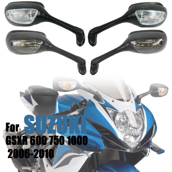A Suzuki Gsxr 600 750 1000 Gsxr600 Gsxr 750 2006-2010 K6 K7 K8 Motorkerékpár-Visszapillantó Tükrök Led Fordulójel-Kiegészítőkhöz