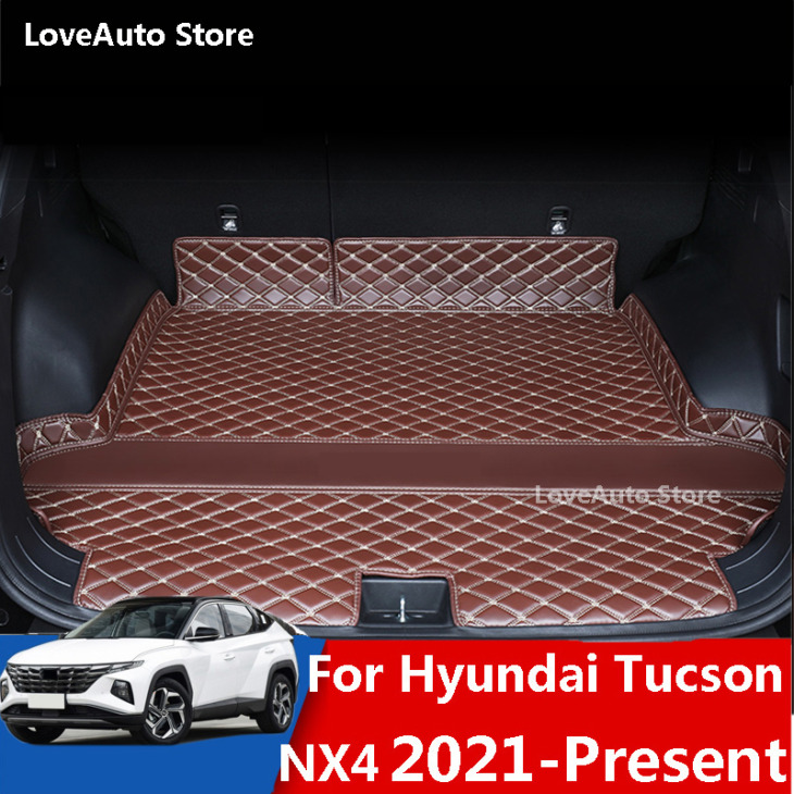 A Hyundai Tucson Nx4 2021 2022 -Es Autó Csomagolószőnyegek Rakománybetétű Car Pad Teljes Borító Szőnyeg Szőnyegek Autó Védő Kiegészítők