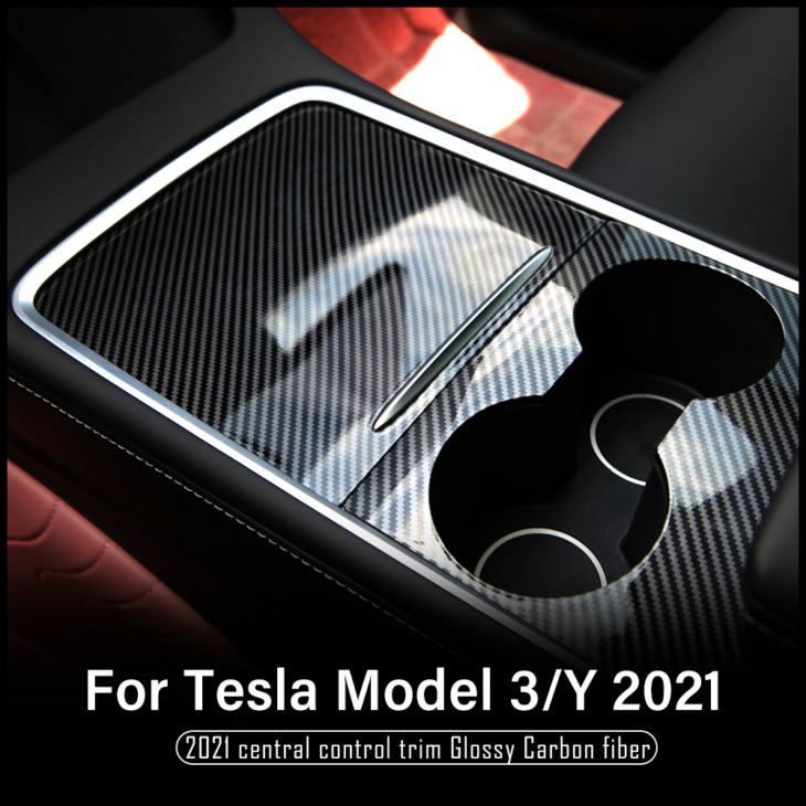 Heenvn A Tesla Modellhez 3 2021 Autó Belső Kiegészítők Y Modell Y Central Control Patch Védő Dekoratív Model Három Új Új