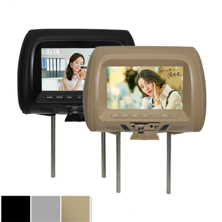 Univerzális 7 Hüvelykes Tft Led Képernyő Autó Mp5 Player Headrest Monitor Av/Usb/Sd Bemenet/Fm/Hangszóró/Autó Kamera