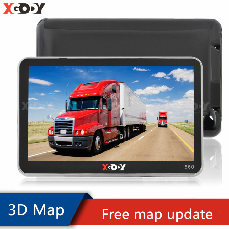 Xgody 5 Hüvelykes Autó Gps Navigáció Érintőképernyőn A Teherautó Navigátor 128M 8 Gb Bluetooth Av-In Fm Mp3/Mp4 Players 2020 Ingyenes Térkép