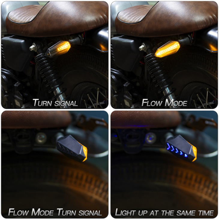 17. Számú Motorkerékpár Fordulójelek Light 2835Smd Blinker Épített Relé Motorkerékpár -Villogó Fordulójelek Jelzők Light How Bendable