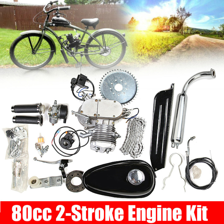 80 Cm3 -Es Kerékpár Motorkerékpár -Stroke Benzinmotorkészlet Diy Elektromos Kerékpár Hegyi Kerékpáros Teljes Készlet Kerékpárgázmotor Motorhoz