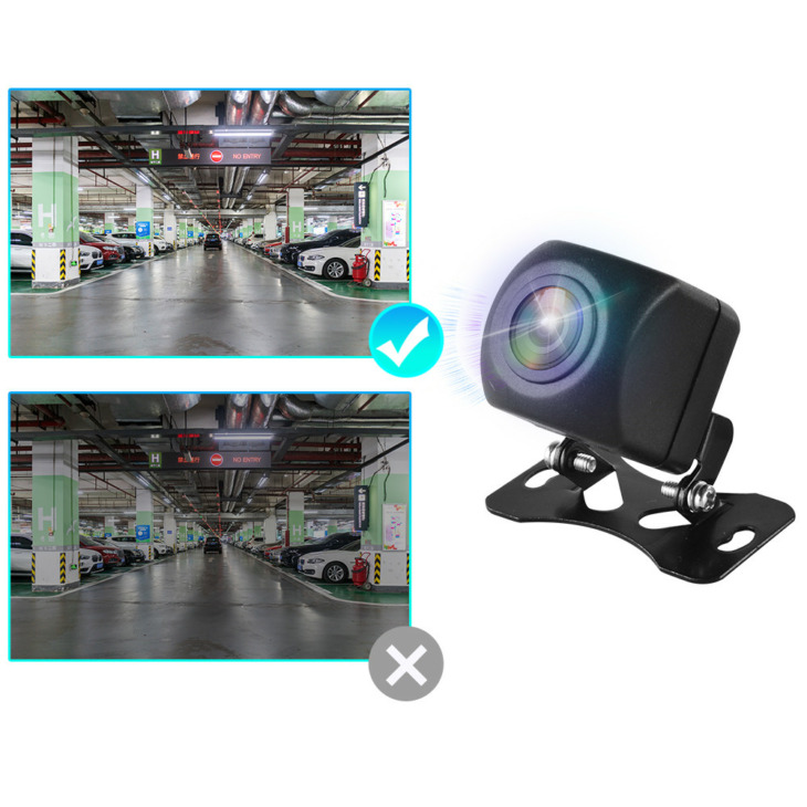 Autó Hátsó Fordított Kamera 170 Fokos Led Hd Halak 1080P Opcionális Visszapillantó Kamera Éjszakai Látás Parkolási Segítségnyújtás Kamera