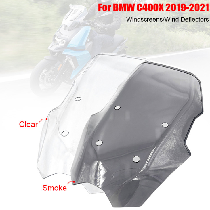 A Bmw C400X 2019 2020 2021 Motorkerékpár-Szélvédő Szélvédő Deflector Protector Wind Screen 2019-2021 Számára A Bmw C400X-Hez