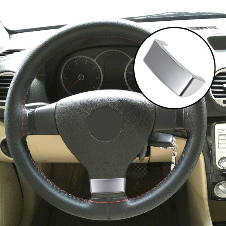 Leepee Chrome Embléma Autó Kormánykerék -Burkolat Fekvésfedele Golf Mk5 Plusz 5 Passat B6 3C Eos Jetta Betét Burkolatához