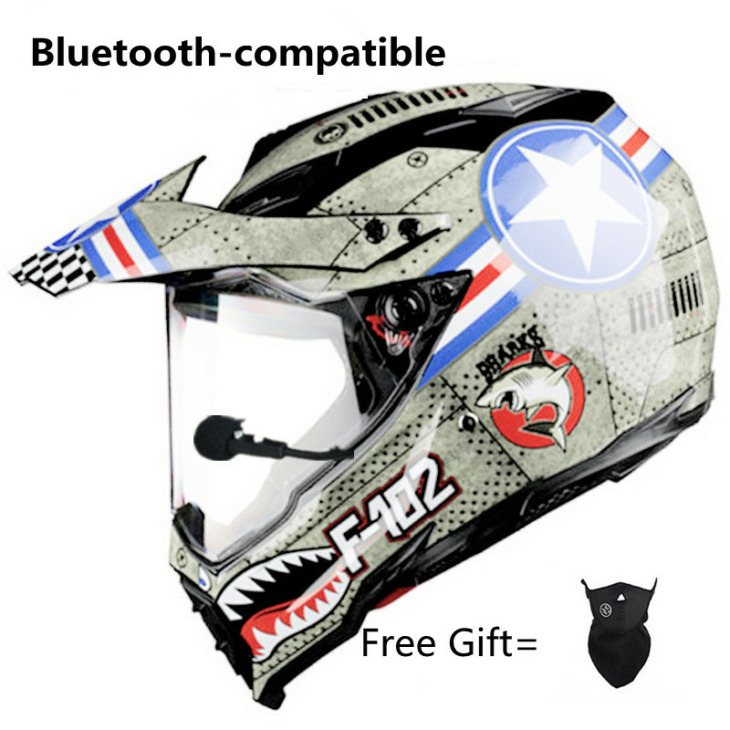 Motorkerékpár Sisak Bluetooth-Kompatibilis Fejhallgató Matt Fekete Casco Moto Motorcycle Bt Sisakokkal