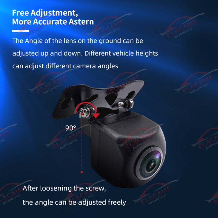 Univerzális Jármű Visszamenőleges Kamera Rca Éjszakai Verzió 170 ° Light Light Reverse Camera 4 Led Ip68 Vízálló Parkoló Kamera