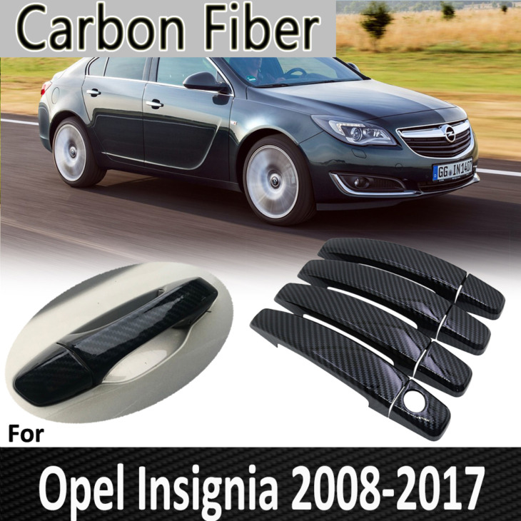 Fekete Szénszál Az Opel Emblémához A Mk1 2008 ~ 2016 2013 2013 2014 Vauxhall Holden Buick Buick Door Fogantyú Cover Car Kiegészítők