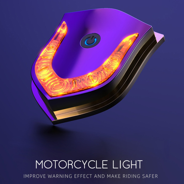 Tartós Usb Motorkerékpár -Lámpás Figyelmeztetés Led Biztonságos Lámpa Motorkerékpár Led Sisak Könnyű Motorkerékpár Led Titán Égő Villámok