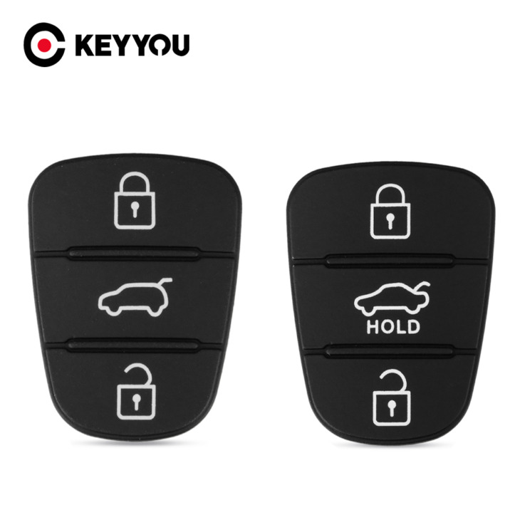 Keyyou Key Fob Tok Gumi Pad A Hyundai Ix35 I30 Tucson L10 L20 L30 Kia Rio Accent K2 K5 Rio Sportage Flip Key 3 Gombok