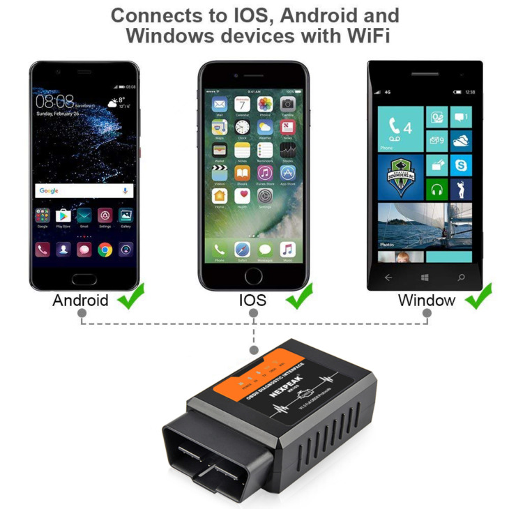 Nexpeak Nx103 Elm327 V1.5 Obd2 Szkenner Pic18F25K80 Wifi Elm 327 Obd ...